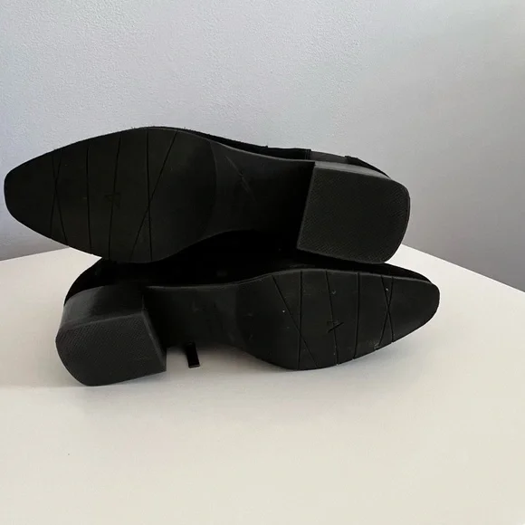 Aquatalia Boots Knee High Suede Leather Black Size 8.5 - Picture 10 of 12